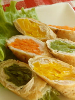 カラフル野菜の肉巻き♪お弁当にもグ〜♡-レシピのメイン写真