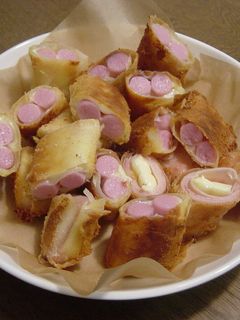 ソーセージとチーズの春巻き-レシピのメイン写真