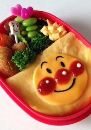 簡単にアンパンマンオムライス☆-レシピのメイン写真