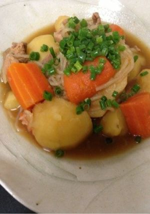 圧力鍋で時短☆我が家の簡単肉じゃが-レシピのメイン写真