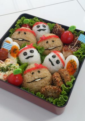 キャラ弁なめこ運動会～がんばれ!!-レシピのメイン写真
