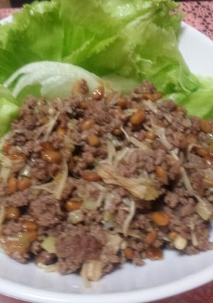 納豆のレタス巻き-レシピのメイン写真