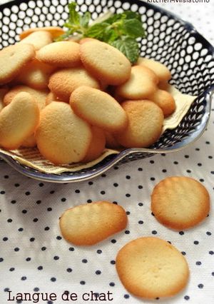 アーモンド風味のラングドシャ-レシピのメイン写真