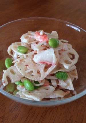 ＊シャキシャキ蓮根の辛子マヨサラダ＊-レシピのメイン写真