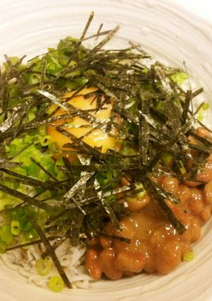 あっという間の三色丼（しらすオクラ納豆）-レシピのメイン写真