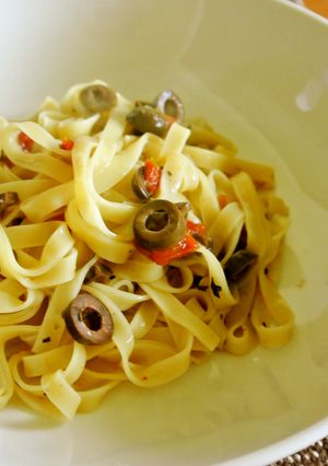 生フィットチーネの地中海風パスタ-レシピのメイン写真