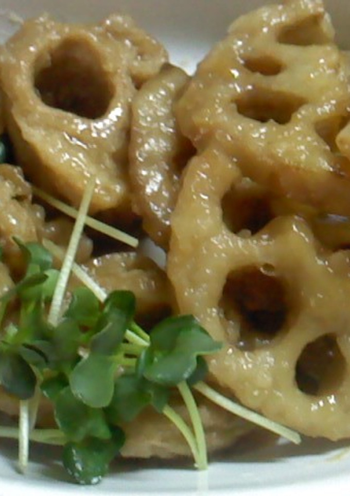 揚げてから煮てね、麩とれん根の甘辛煮♡♡-レシピのメイン写真