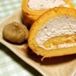 天ぷら粉で作る☆本格栗のロールケーキ