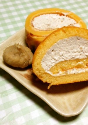 天ぷら粉で作る☆本格栗のロールケーキ-レシピのメイン写真