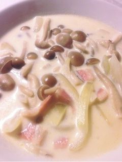*きのこたくさんクリーミースープ*-レシピのメイン写真