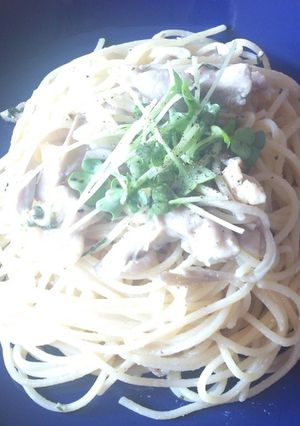 水切りヨーグルトでヘルシーパスタ-レシピのメイン写真