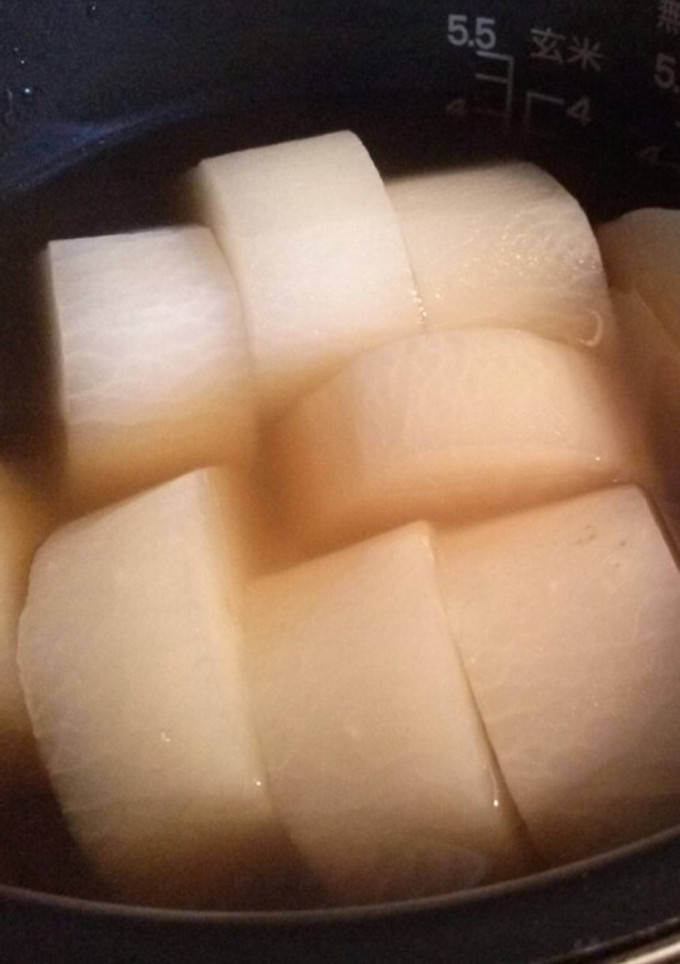 おでんの大根の下茹で（炊飯器）-レシピのメイン写真