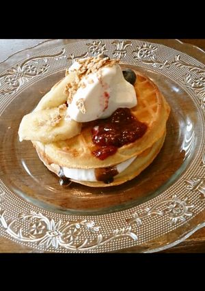 冷凍ワッフルで簡単デザート♪-レシピのメイン写真