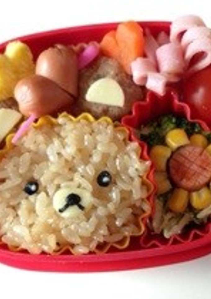 シリコンカップを使って簡単クマさん-レシピのメイン写真