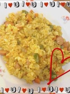 フライパンで超簡単♥︎カレーピラフ-レシピのメイン写真
