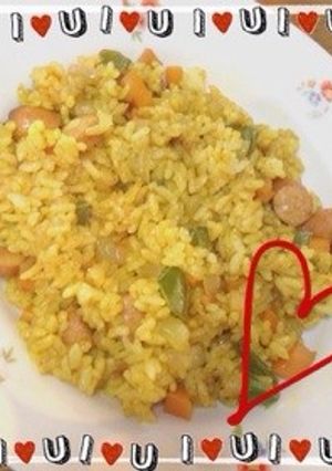 フライパンで超簡単♥︎カレーピラフ-レシピのメイン写真