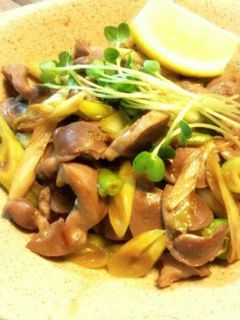 砂肝と長ねぎ炒め-レシピのメイン写真