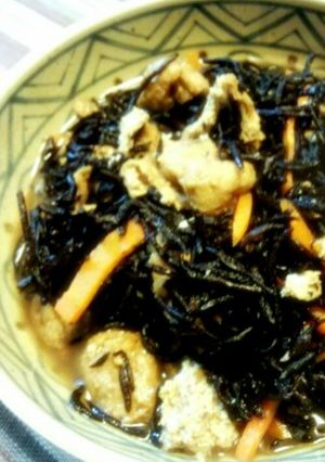 ひじきの煮物（がんも入り）-レシピのメイン写真