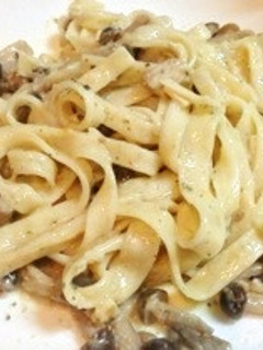 きのこクリームパスタ-レシピのメイン写真