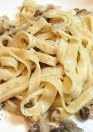 きのこクリームパスタ-レシピのメイン写真
