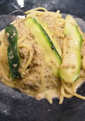 秋のキノコとズッキーニのパスタ-レシピのメイン写真