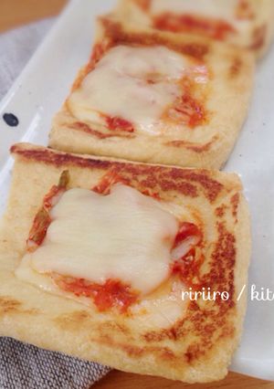 簡単すぐ！油あげのキムチチーズのせ-レシピのメイン写真