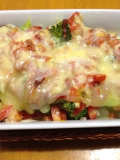 ブロッコリーのトマトチーズ焼き♪-レシピのメイン写真