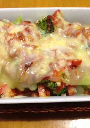 ブロッコリーのトマトチーズ焼き♪-レシピのメイン写真