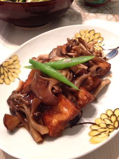 焼き厚揚げのきのこあんかけ-レシピのメイン写真
