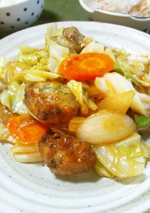 ふわふわ肉団子とシャッキリお野菜の酢豚風-レシピのメイン写真