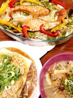 冷凍塩鮭で野菜とのグリル-レシピのメイン写真