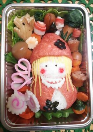いなり寿司 赤ずきんちゃん キャラ弁-レシピのメイン写真