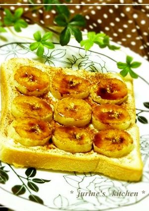 ♡ココア風味クリチ＆バナナトースト♡-レシピのメイン写真
