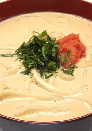 スープも美味しい!明太クリームうどん-レシピのメイン写真