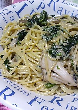 舞茸のアンチョビクリームパスタ-レシピのメイン写真