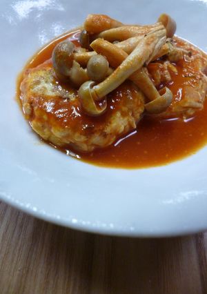 豆腐入り煮込みハンバーグ(ダイエット)-レシピのメイン写真
