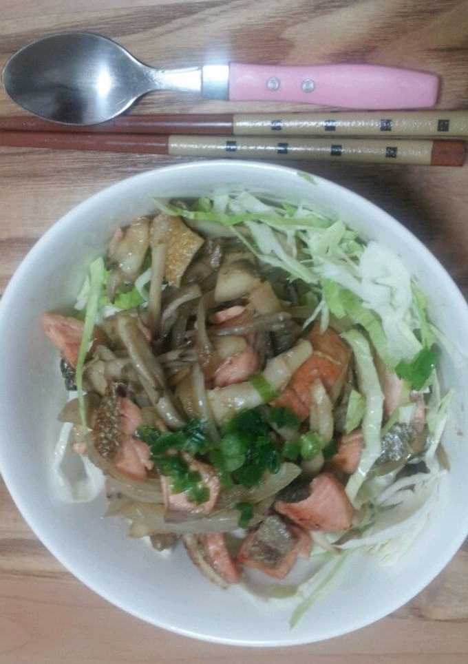 秋鮭ときのこの柚子胡椒丼-レシピのメイン写真