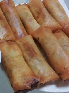 ☆簡単 餃子風春巻き☆お酢ダレで♪-レシピのメイン写真