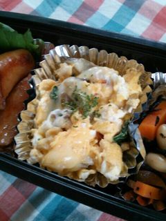 お弁当に☆簡単!!舞茸のチーズ玉子焼き-レシピのメイン写真
