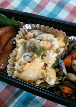 お弁当に☆簡単!!舞茸のﾁｰｽﾞ玉子焼き-レシピのメイン写真
