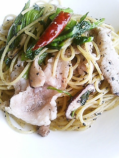 旦那が作る!黒ゴマの和風パスタ☆-レシピのメイン写真
