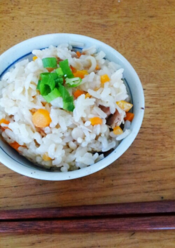 胡椒がpoint！簡単ツナ炊き込みご飯♪-レシピのメイン写真