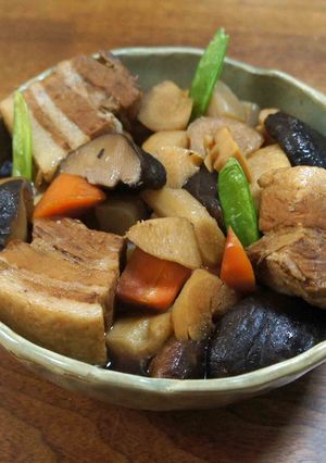 豚ばらと根菜の煮物-レシピのメイン写真