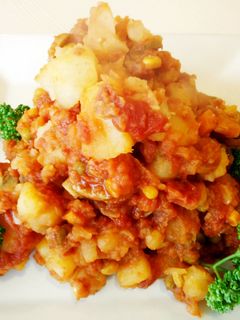 じゃがいもとベジタブルのトマト煮込み-レシピのメイン写真