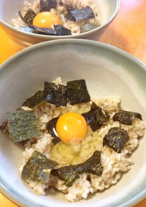 ふりかけ&海苔の月見丼-レシピのメイン写真