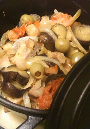 STAUB　ベーコンと秋茄子の蒸し煮-レシピのメイン写真
