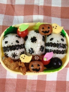 キャラ弁☆パンダのハロウィン弁当-レシピのメイン写真