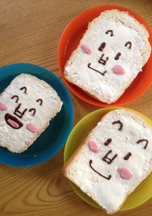 白いネオソフトで食パンマン♡-レシピのメイン写真