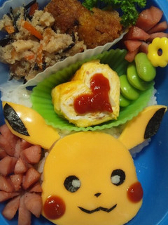簡単ピカチュウキャラ弁☆-レシピのメイン写真