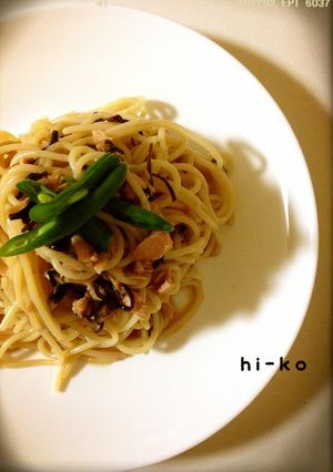 ツナ塩昆布の冷製パスタ☆玉ねぎソースで-レシピのメイン写真